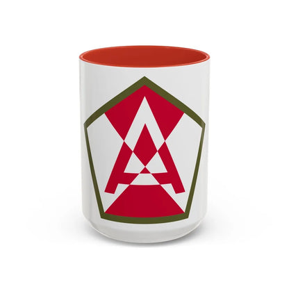 Fifteenth United States (U.S. Army) Accent Coffee Mug-15oz-Red-Go Mug Yourself