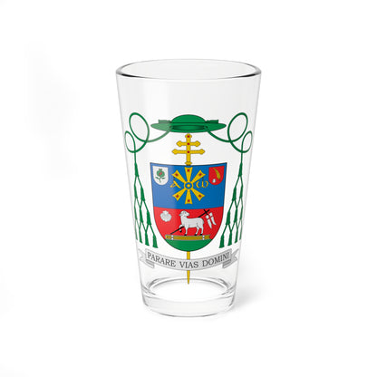Escudo de Antonio Montero Moreno (Spain) (Coat of Arms) Pint Glass 16oz