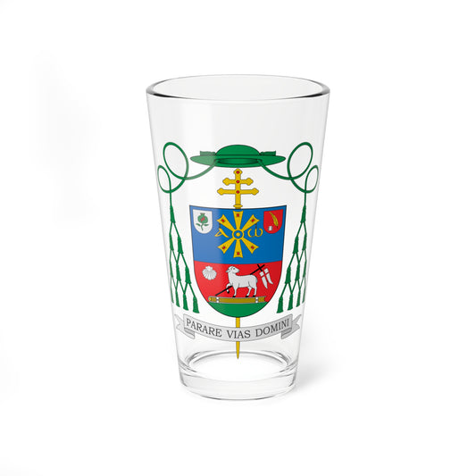 Escudo de Antonio Montero Moreno (Spain) (Coat of Arms) Pint Glass 16oz