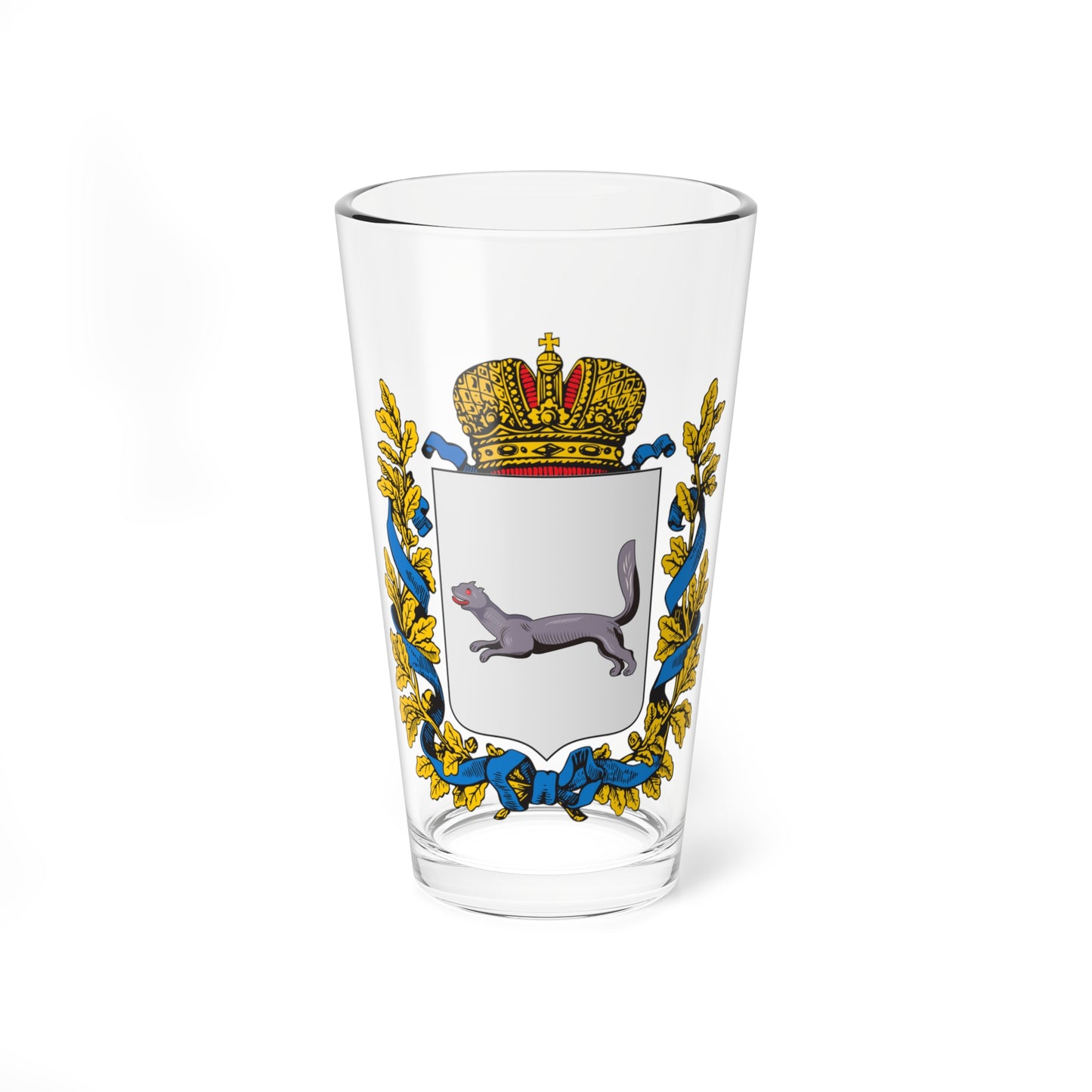 Coat of arms of Ufa Governorate 1878 (Russia) (Coat of Arms) Pint Glass 16oz