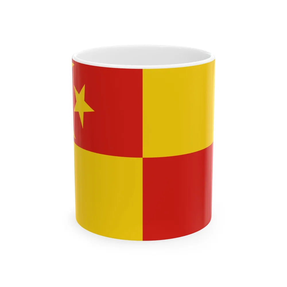 Flag of Selangor pre 1965 Malaysia - White Coffee Mug-11oz-Go Mug Yourself