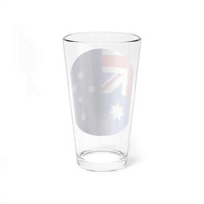 Australia flag icon round (Australia) Pint Glass 16oz