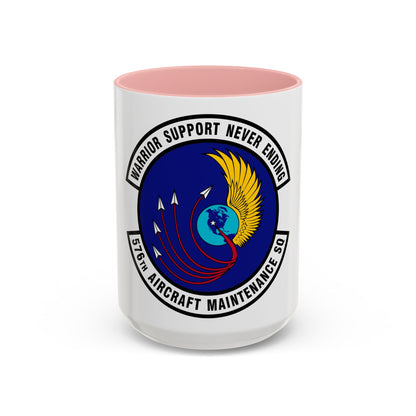 576th Aircraft Maintenance Squadron (U.S. Air Force) Accent Coffee Mug