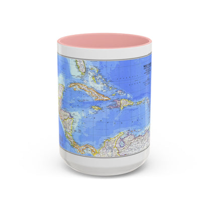 Central America & West Indies(1981) (Map) Accent Coffee Mug