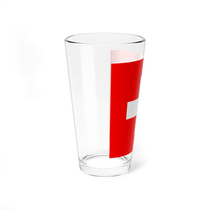 Flag of Switzerland 2-16-2 (Switzerland) Pint Glass 16oz