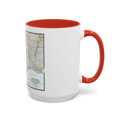 USA - South Central (1947) (Map) Accent Coffee Mug