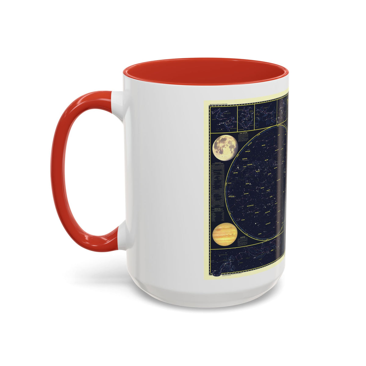 Heavens, The 1 (1957) (Map) Accent Coffee Mug