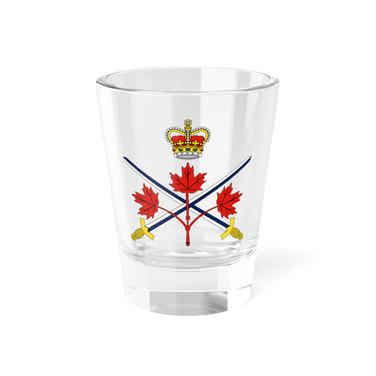 Lesser badge of the Canadian Army (Canada) (Coat of Arms) Shot Glass 1.5oz