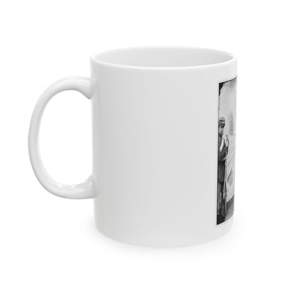 Washington Navy Yard, D.C. Lewis Payne, The Conspirator Who Attacked Secretary Seward, Standing In Overcoat And Hat (U.S. Civil War) White Coffee Mug