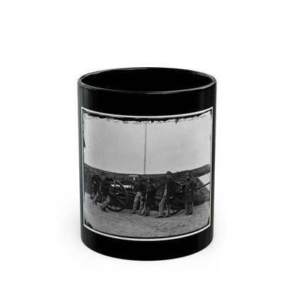 District Of Columbia. Sergeants Of 3d Massachusetts Heavy Artillery, With Gun And Caisson At Fort Totten (U.S. Civil War) Black Coffee Mug