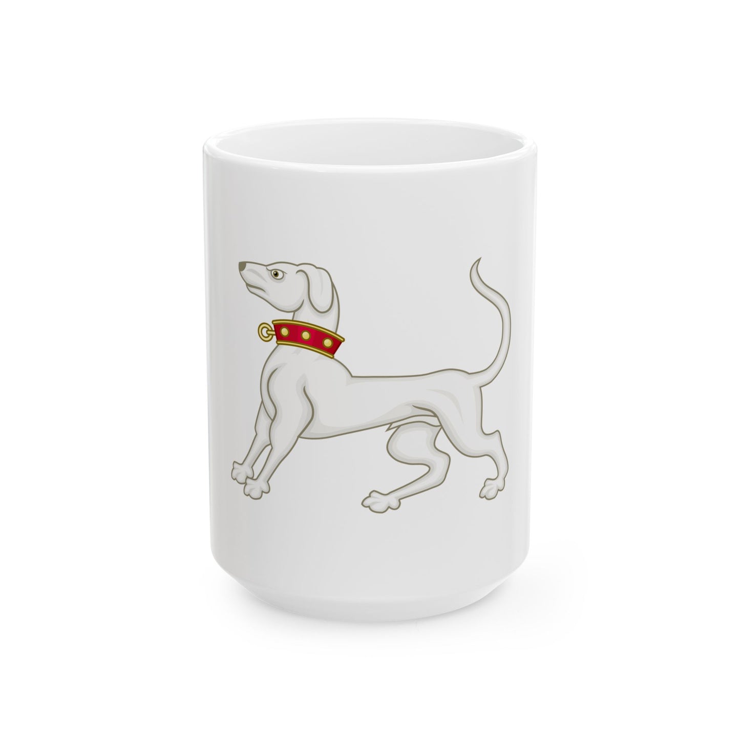 Greyhound of Richmond Badge of Henry VII - White Coffee Mug