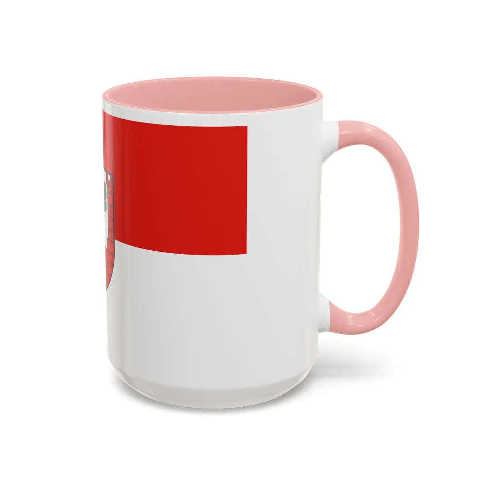 Flag of Burgenlandkreis Germany - Accent Coffee Mug-Go Mug Yourself