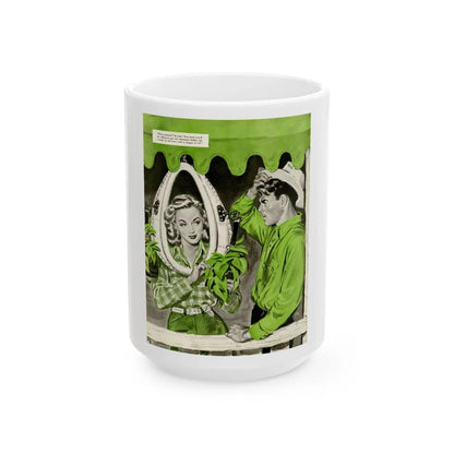 Frame For A Beauty, 1946 - White Coffee Mug-15oz-Go Mug Yourself