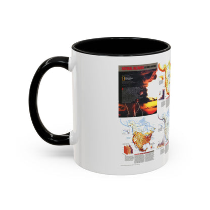 North America - Natural Hazards (1998) (Map) Accent Coffee Mug