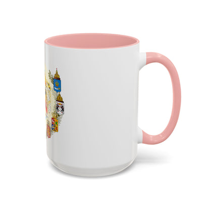 Middle Coat of Arms of the Russian Empire - Accent Coffee Mug