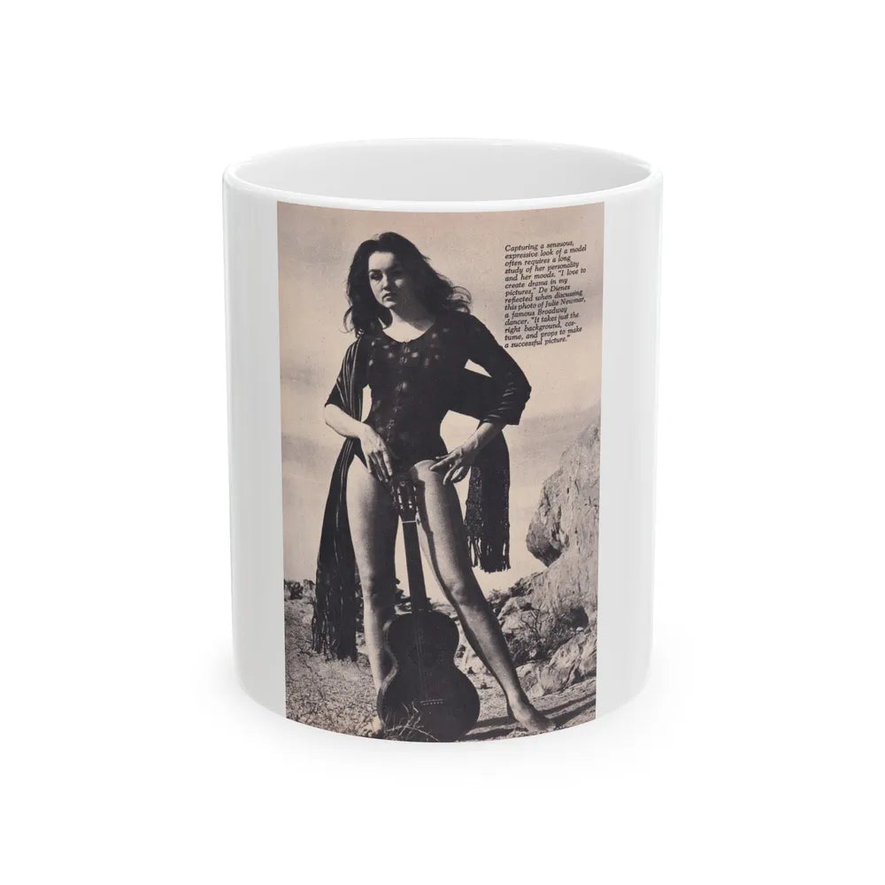 Julie Newmar #613 (Vintage Female Icon) White Coffee Mug-11oz-Go Mug Yourself