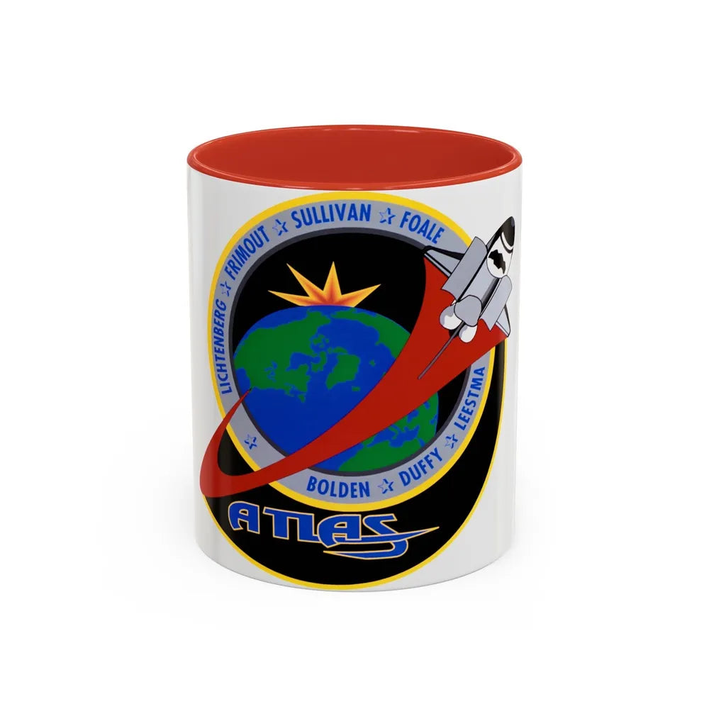 STS 45 (NASA) Accent Coffee Mug-11oz-Red-Go Mug Yourself