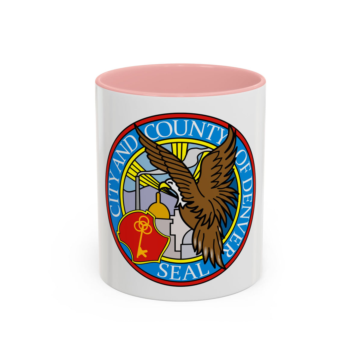 Seal of Denver - Accent Coffee Mug