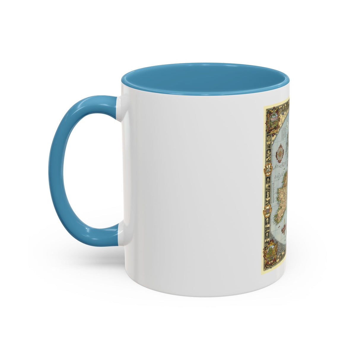 Great Britain - A Modern Pilgrim's Map (1937) (Map) Accent Coffee Mug