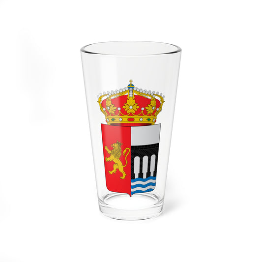 Escudo de La Puebla de Alfindén (Spain) (Coat of Arms) Pint Glass 16oz