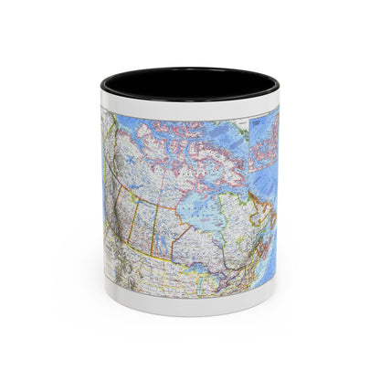 Canada (1972) (Map) Accent Coffee Mug