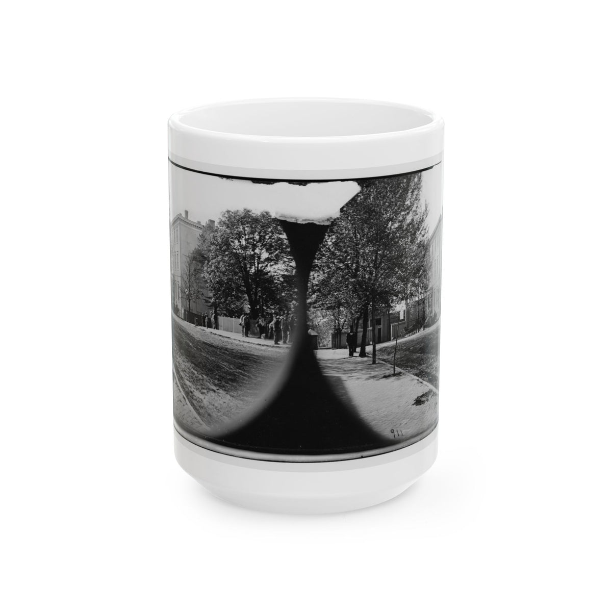 Richmond, Va. Residence Of Jefferson Davis (1201 East Clay Street) (U.S. Civil War) White Coffee Mug