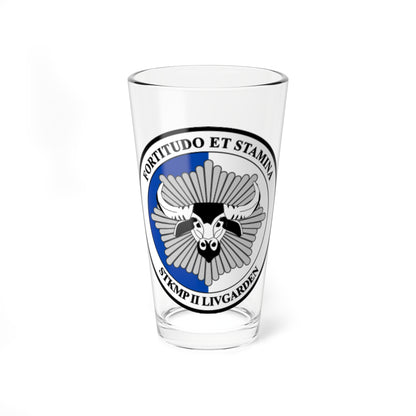 Emblem for the Staff-II-LG (Denmark) (Coat of Arms) Pint Glass 16oz
