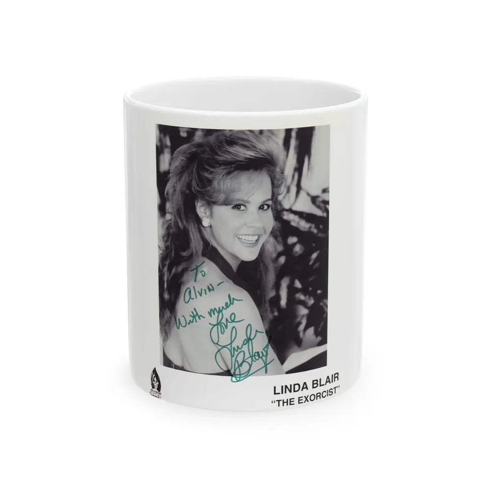 Linda Blair #183 (Vintage Female Icon) White Coffee Mug-11oz-Go Mug Yourself