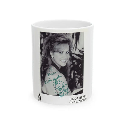 Linda Blair #183 (Vintage Female Icon) White Coffee Mug-11oz-Go Mug Yourself