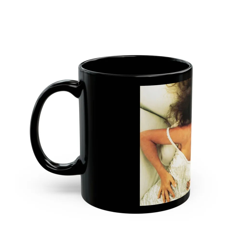 Jane Seymour #44 (Vintage Female Icon) Black Coffee Mug-Go Mug Yourself