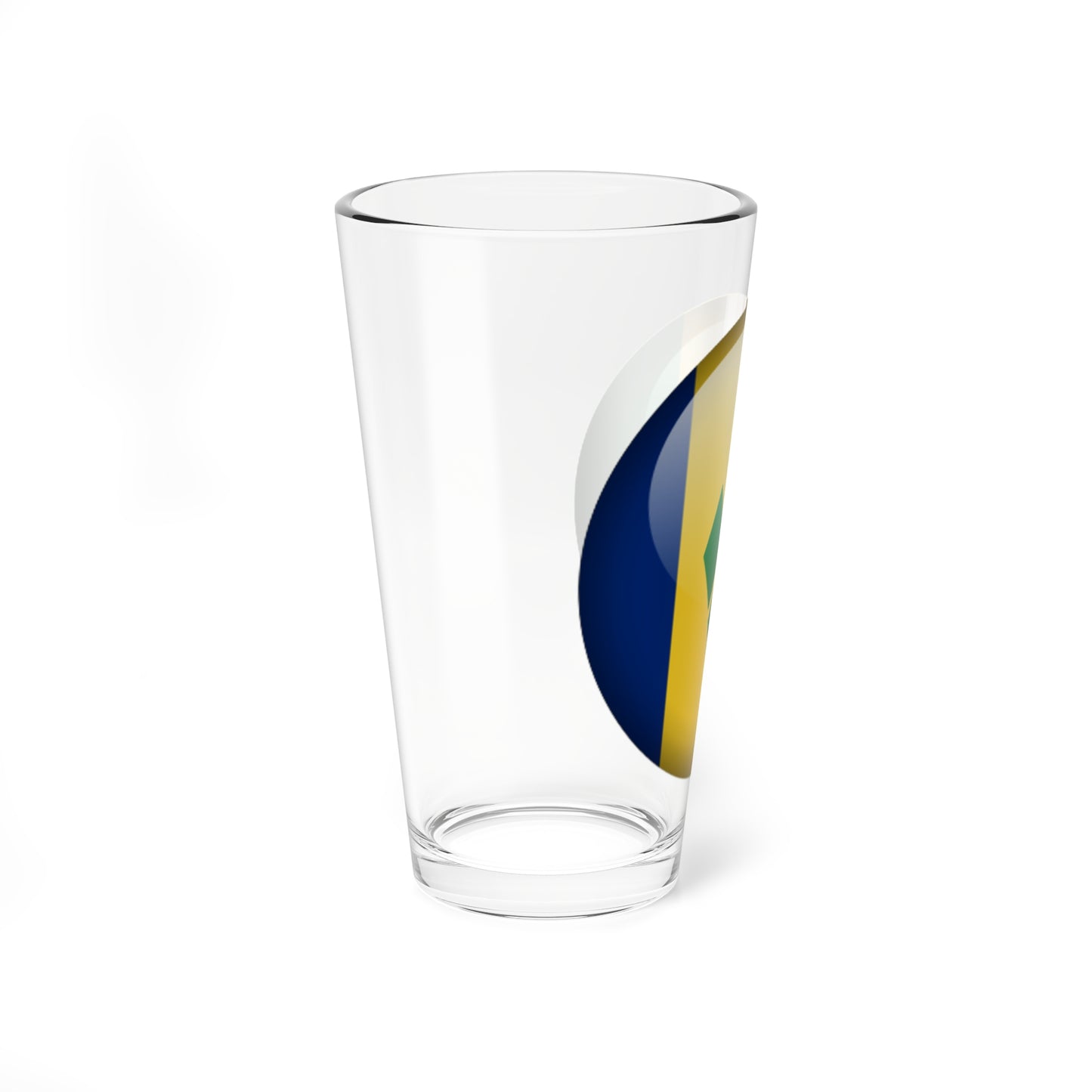 Flag orb Saint Vincent and the Grenadines (Saint Vincent and the Grenadines) Pint Glass 16oz