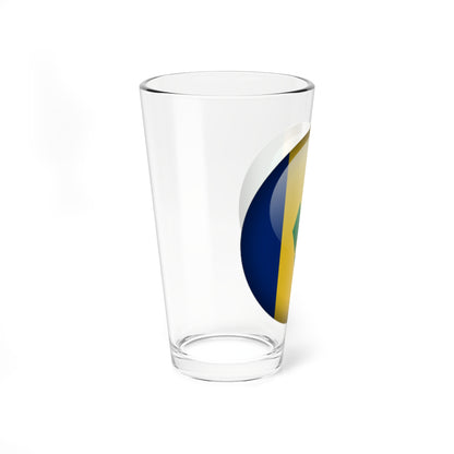 Flag orb Saint Vincent and the Grenadines (Saint Vincent and the Grenadines) Pint Glass 16oz
