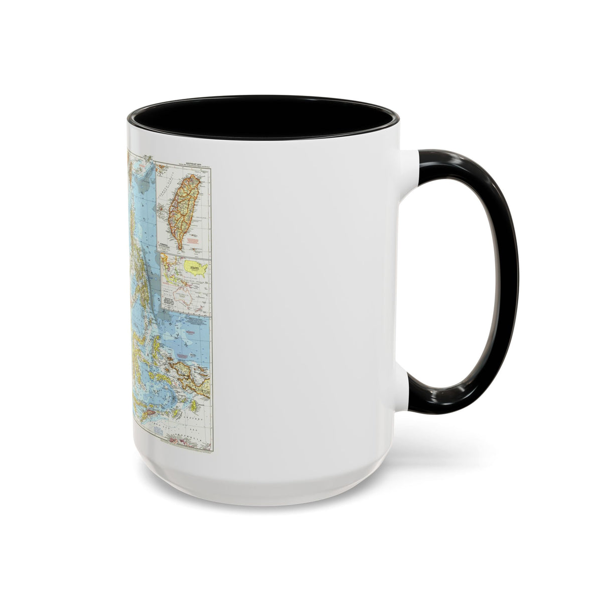 Asia - Southeast (1955) (Map) Accent Coffee Mug