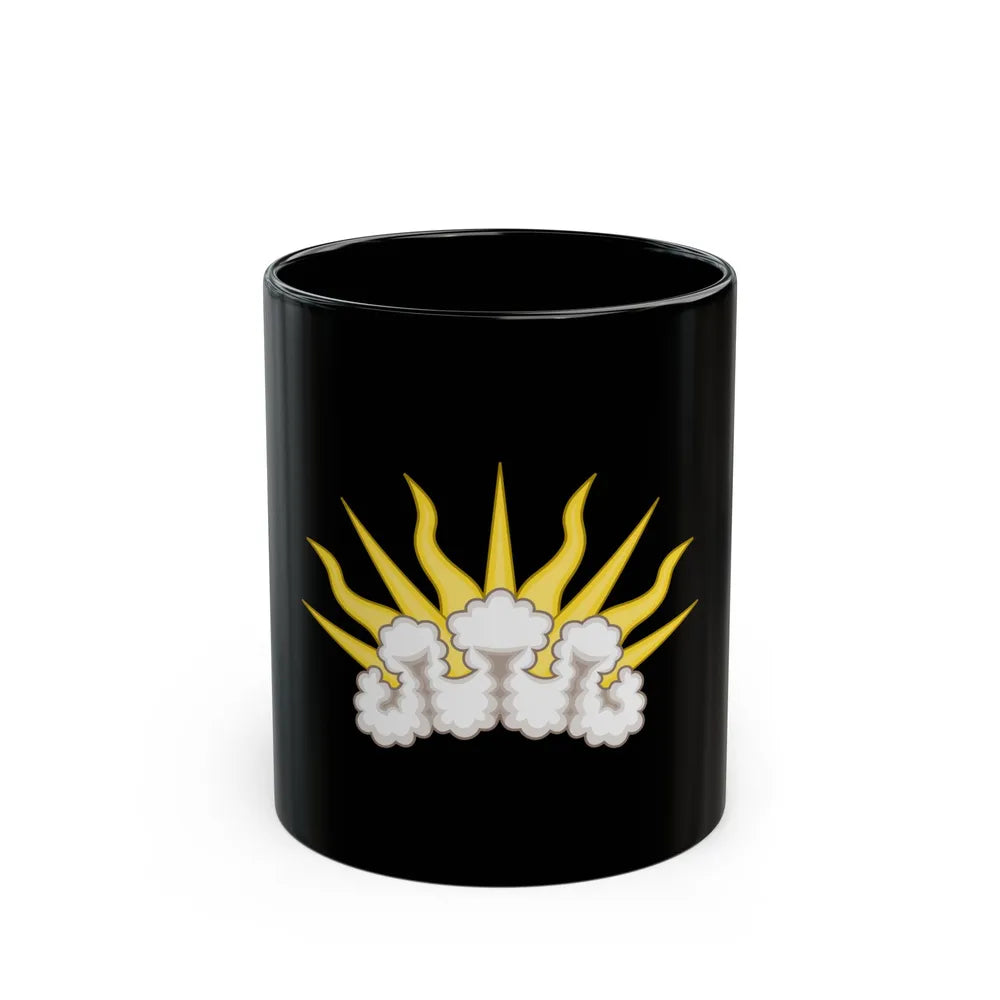 Sunburst Badge - Black Coffee Mug-11oz-Go Mug Yourself