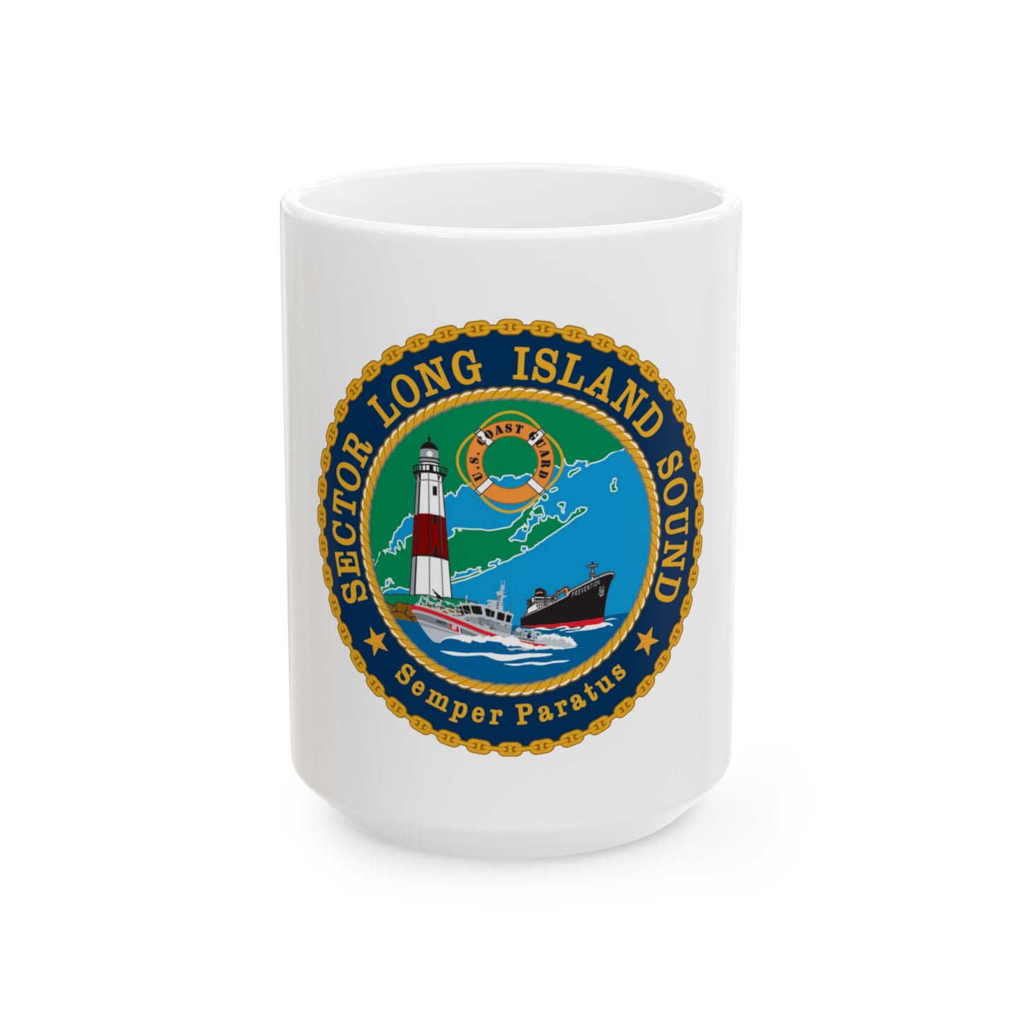 USCG Sector Long Island Sound (U.S. Coast Guard) White Coffee Mug