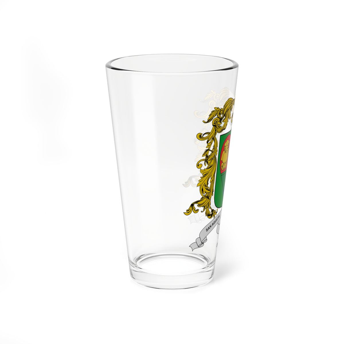 Heraldica Escudo de San Agustin Huila (Colombia) (Coat of Arms) Pint Glass 16oz