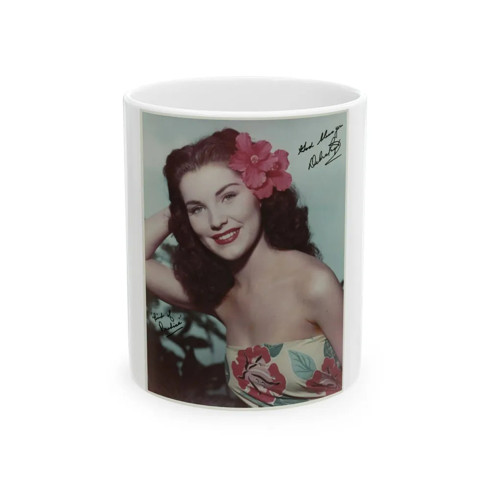 Debra Paget #532 (Vintage Female Icon) White Coffee Mug-11oz-Go Mug Yourself