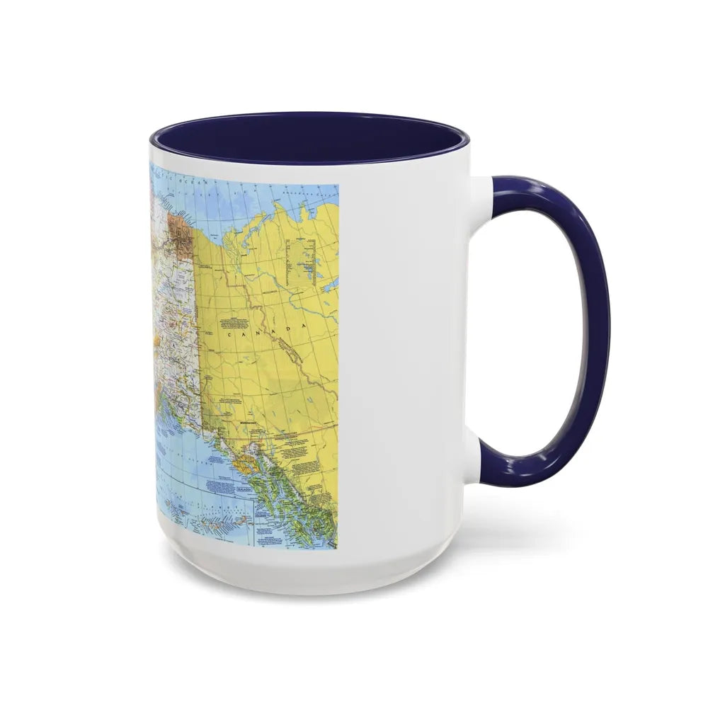 USA - Alaska (1975) (Map) Accent Coffee Mug-Go Mug Yourself