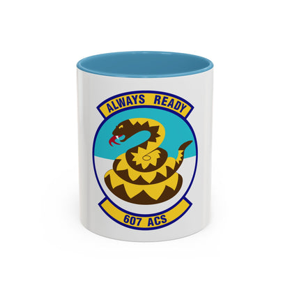 607th Air Control Squadron (U.S. Air Force) Accent Coffee Mug