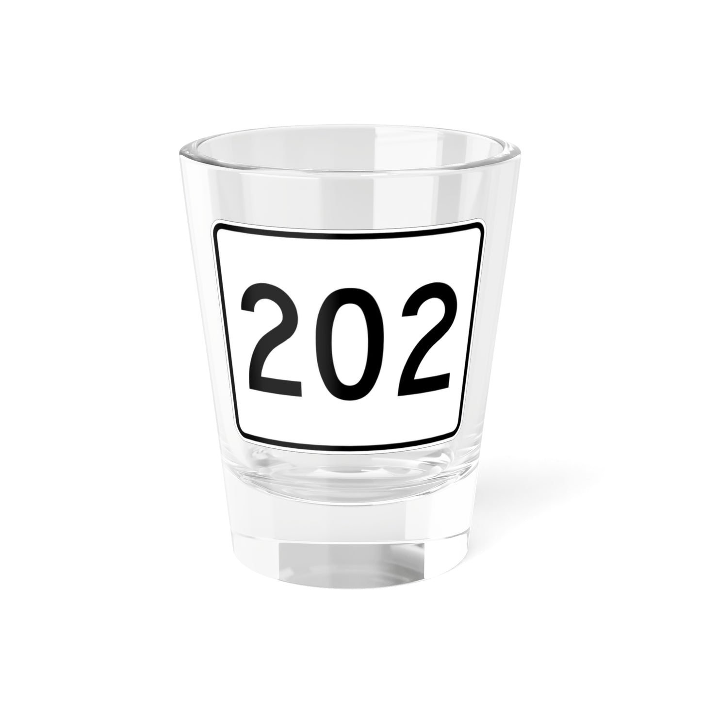 MA Route 202 (Massachusetts) (Road Sign) Shot Glass 1.5oz