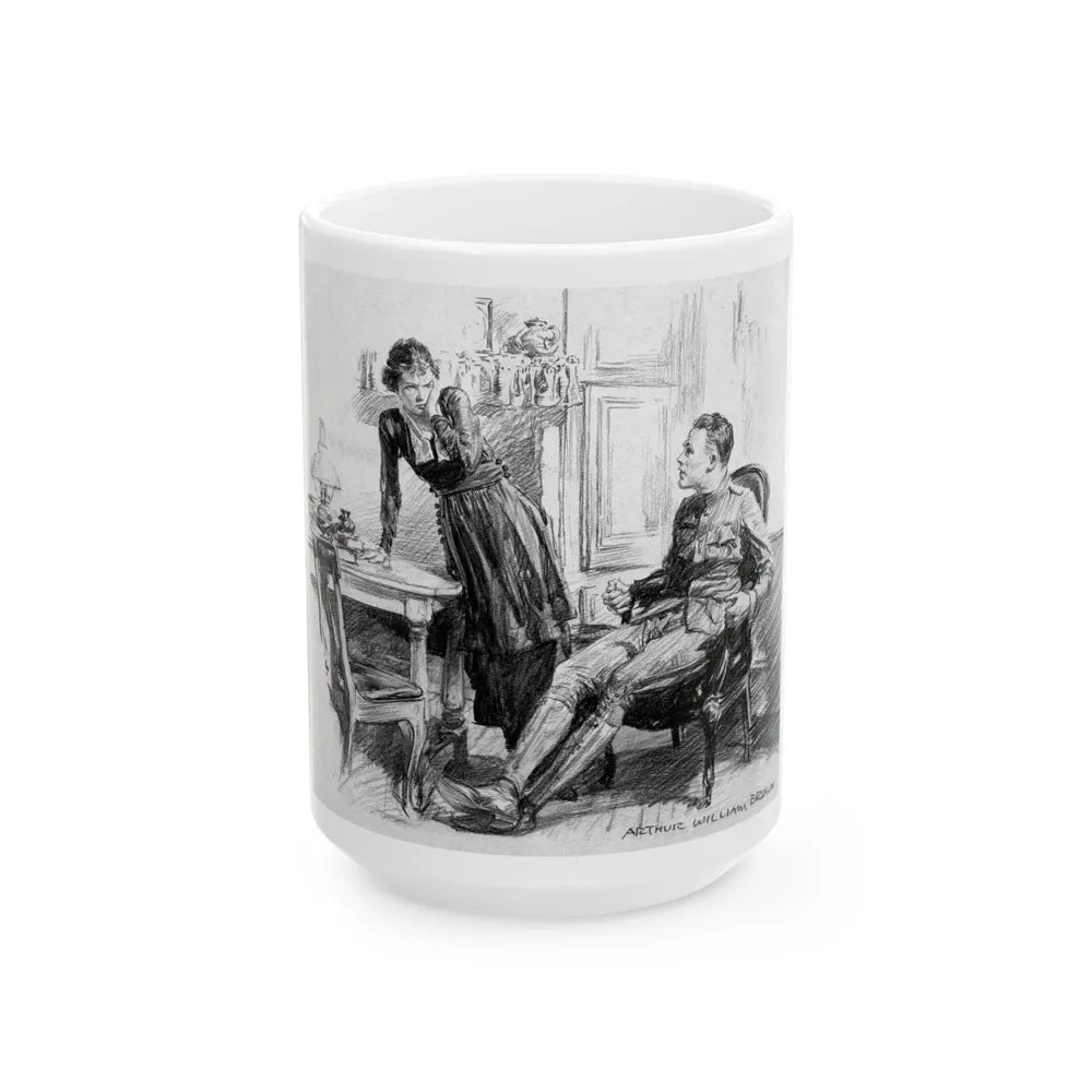 From Baseball to Boches, Collier's magazine interior illustration, May 11, 1918 - White Coffee Mug-15oz-Go Mug Yourself