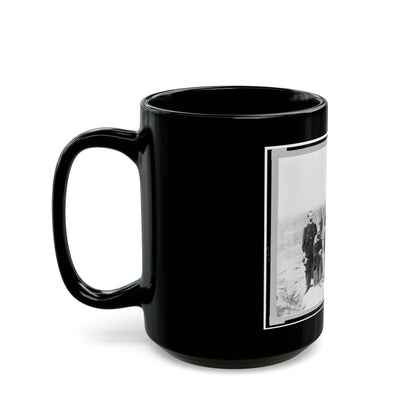 Field And Staff Of 39th U.S. Colored Infantry, In Front Of Petersburg, Va. (U.S. Civil War) Black Coffee Mug