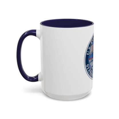 USCG STA MENEMSHA (U.S. Coast Guard) Accent Coffee Mug