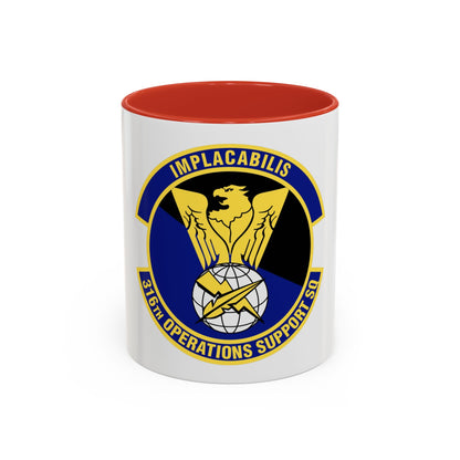 316th Operations Support Squadron (U.S. Air Force) Accent Coffee Mug