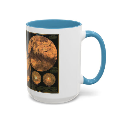 Space - MARS The Red Planet (1973) (Map) Accent Coffee Mug