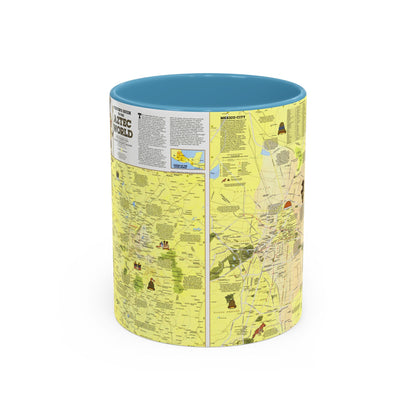 Central America - The Aztec World (1980) (Map) Accent Coffee Mug