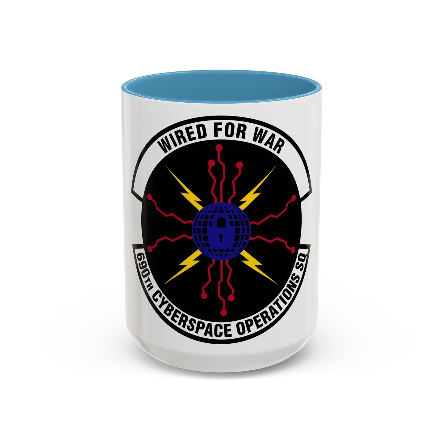 690 Cyberspace Operations Squadron AFSPC (U.S. Air Force) Accent Coffee Mug