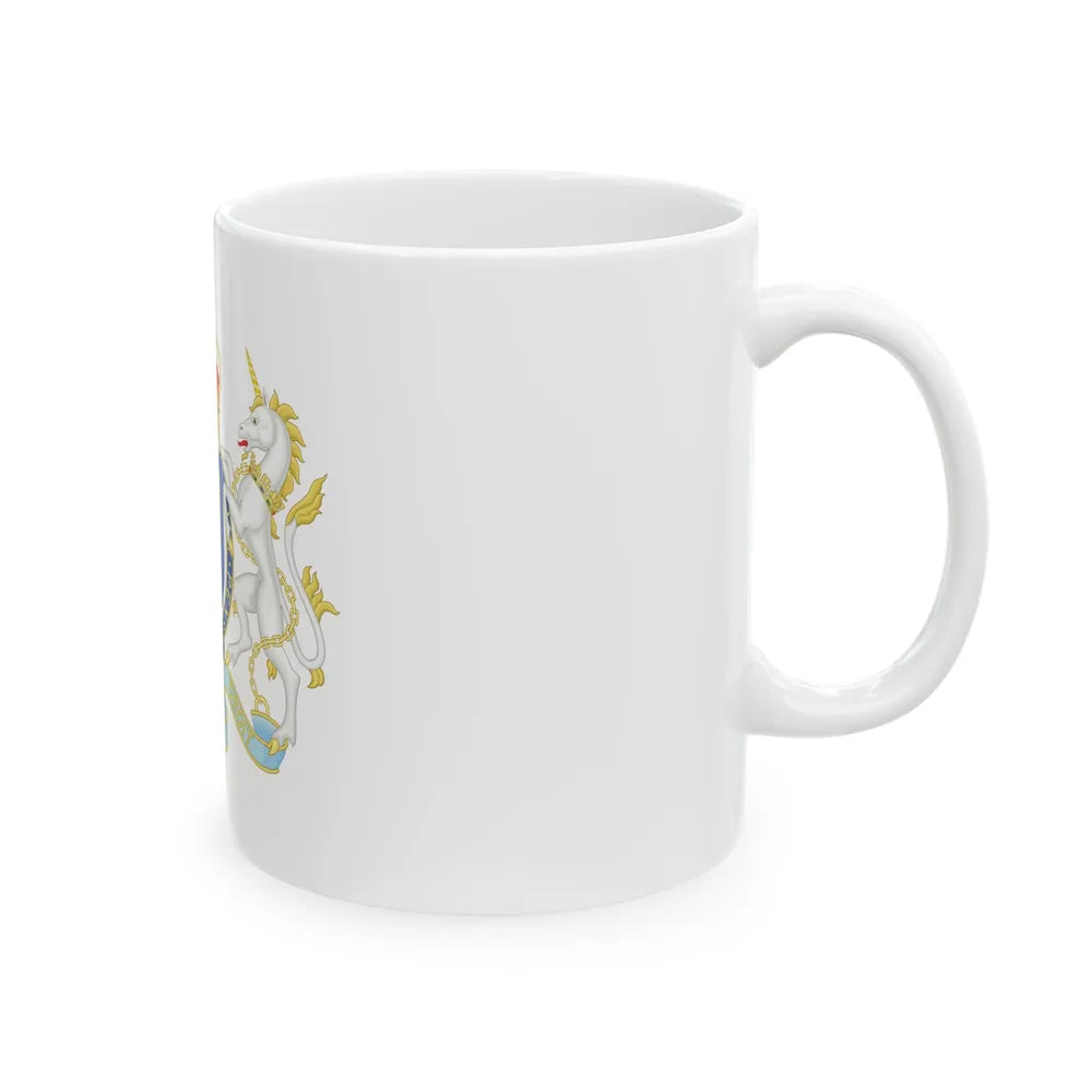 Coat of Arms of The Kingdom Ireland - White Coffee Mug-Go Mug Yourself