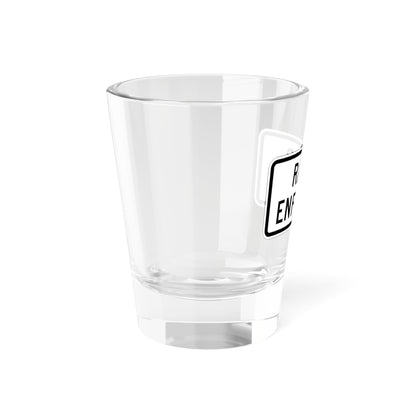 MUTCD-CA R48-1 (California) (Road Sign) Shot Glass 1.5oz