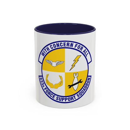 633d Force Support Squadron (U.S. Air Force) Accent Coffee Mug